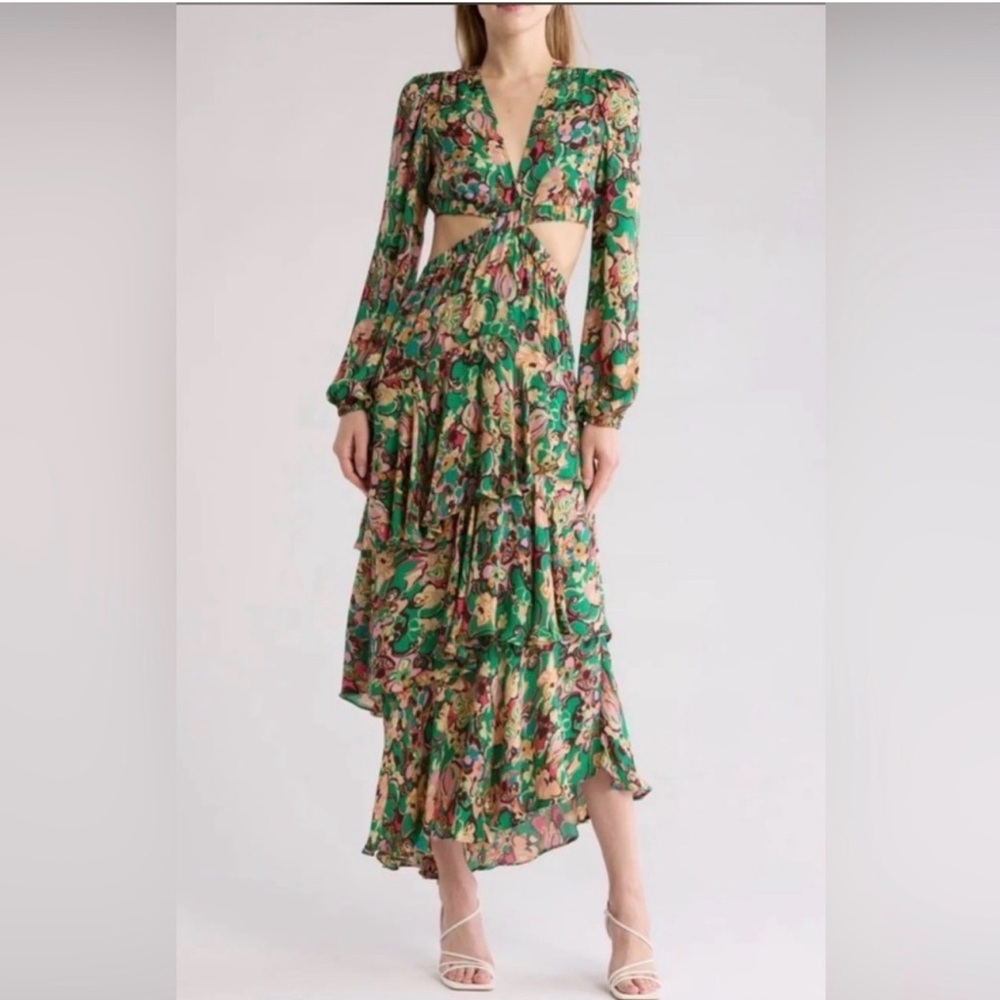 A.L.C. Bell Silk Maxi Dress